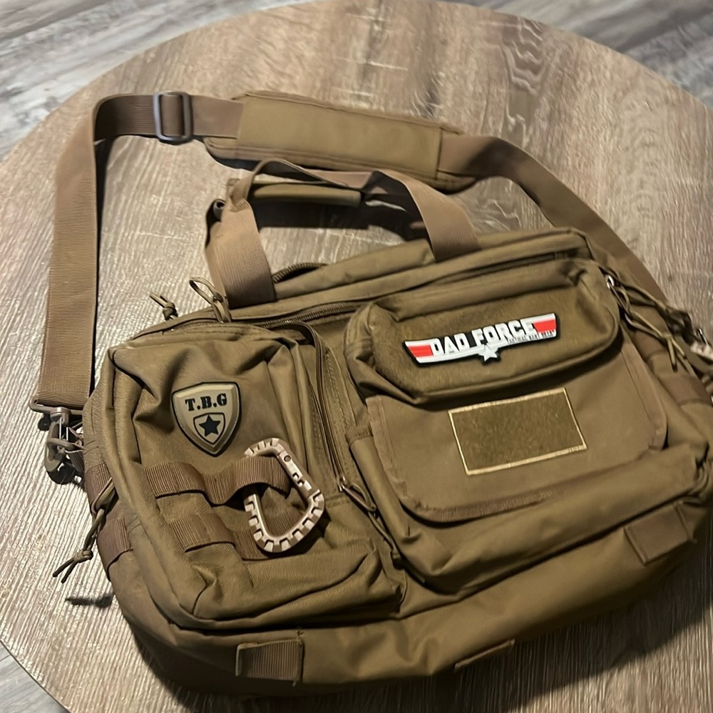 Tactical Baby Gear Dad Force Diaper Bag in Coyote Brown NWOT